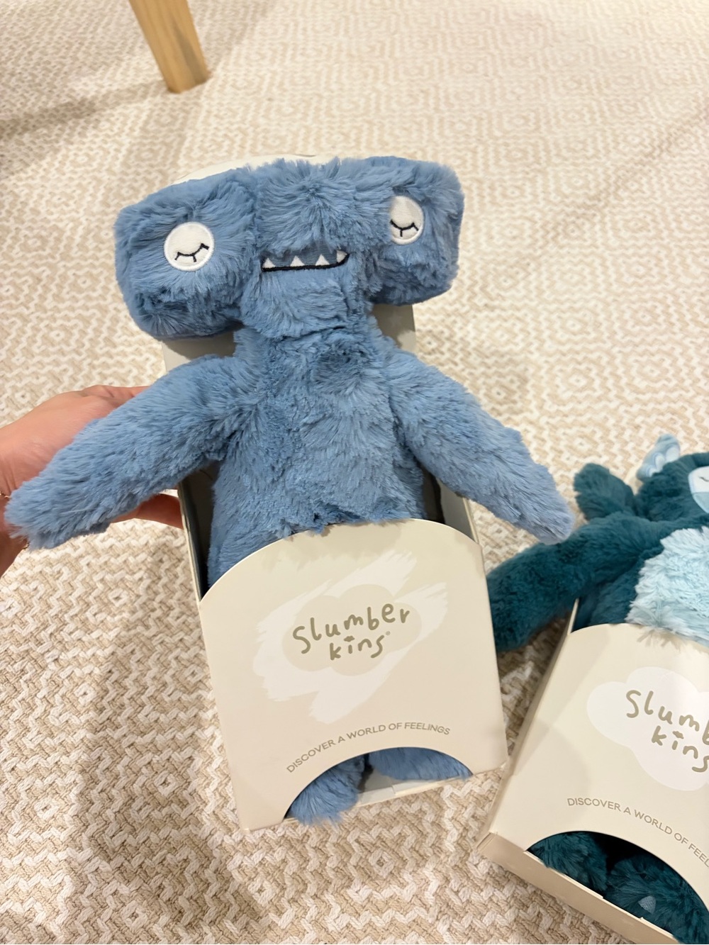Slumberkins Blue Hammerhead Plush Sleepy Friend - Cozy Comfort Toy